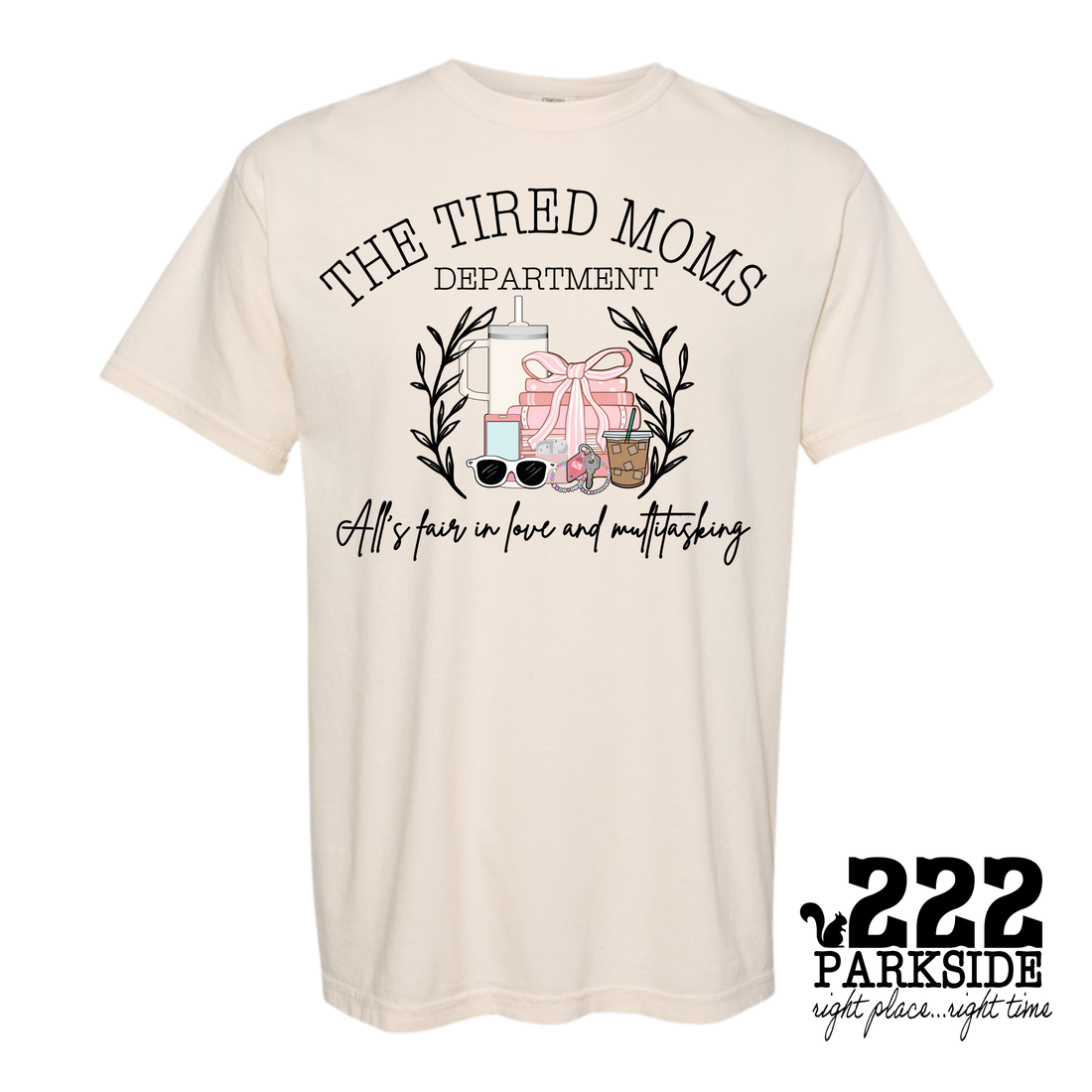 THE TIRED MOMS DEPARTMENT  GRAPHIC TEE