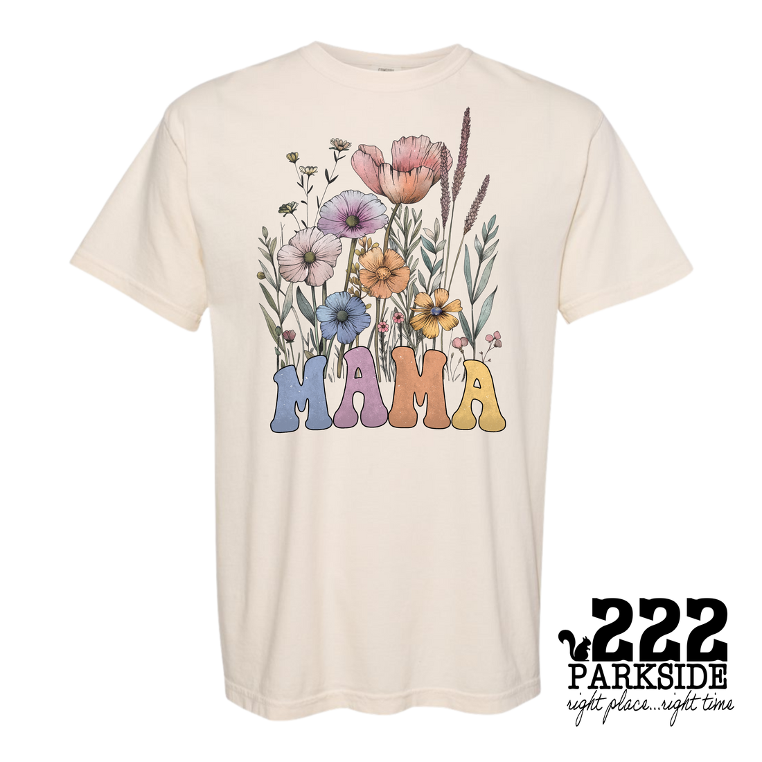 MAMA FLORAL GRAPHIC TEE